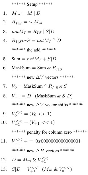 Figure 3: BitPAl&rsquo;s algorithm